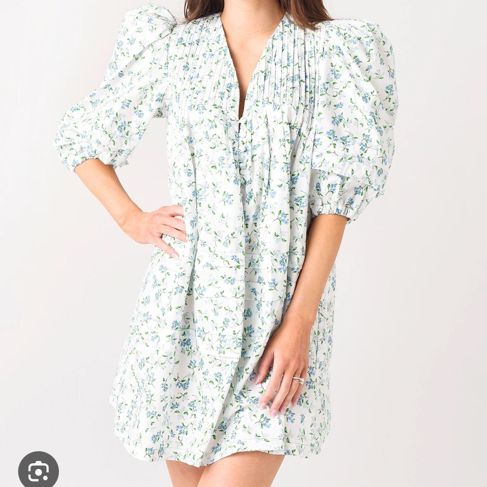 Hunter Bell Jenkins Floral Puff Sleeve Dress